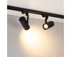Трековый трехфазный светильник Arlight LGD-URANUS-4TR-R75-18W/25W Warm3500-MIX (BK, 20-50 deg, side holder, 230V) (IP20 Металл) 055807