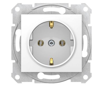 Розетка Schneider Electric Sedna с з/к без шторок 16A 250V SDN3001821