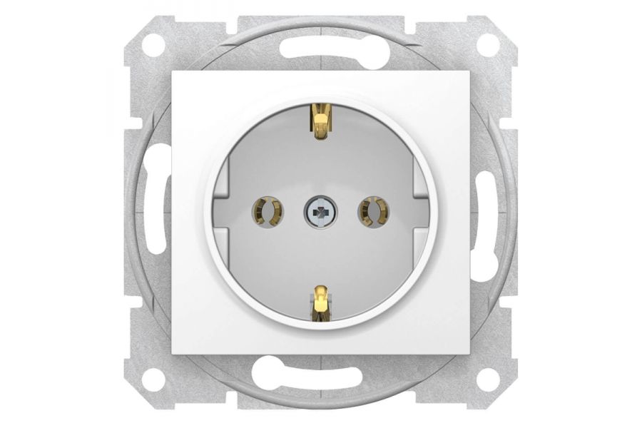 Розетка Schneider Electric Sedna с з/к без шторок 16A 250V SDN3001821