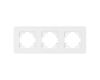 Рамка на 3 поста стеклянная Arlight FRM-OMALI-SFGS-3-WH 049712