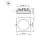 Влагозащищенный светильник Arlight LTD-96x96SOL-BK-10W Warm White 022556