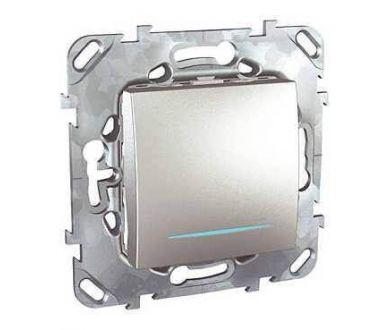 Выключатель одноклавишный с подсветкой Schneider Electric Unica MGU5.201.30NZD