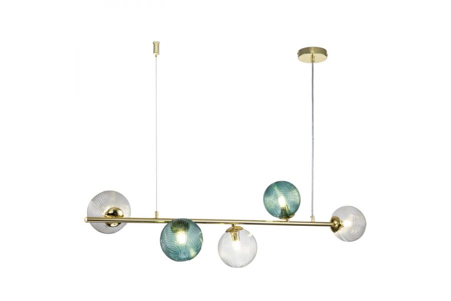 Подвесная люстра Indigo Selva 11032/5PL Gold V000297