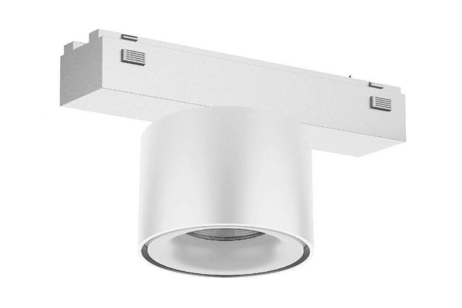 Трековый магнитный светильник Arlight MAG-VIBE-POINT-R75-10W Day4000 (WH, 24 deg, 48V) 044467