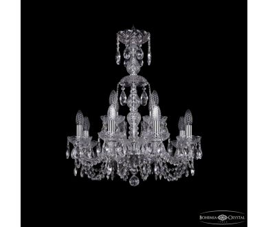 Купить Подвесная люстра Bohemia Ivele Crystal 1402/8+4/195/XL-64 Ni Подвесная люстра Bohemia Ivele Crystal 1402/8+4/195/XL-64 Ni