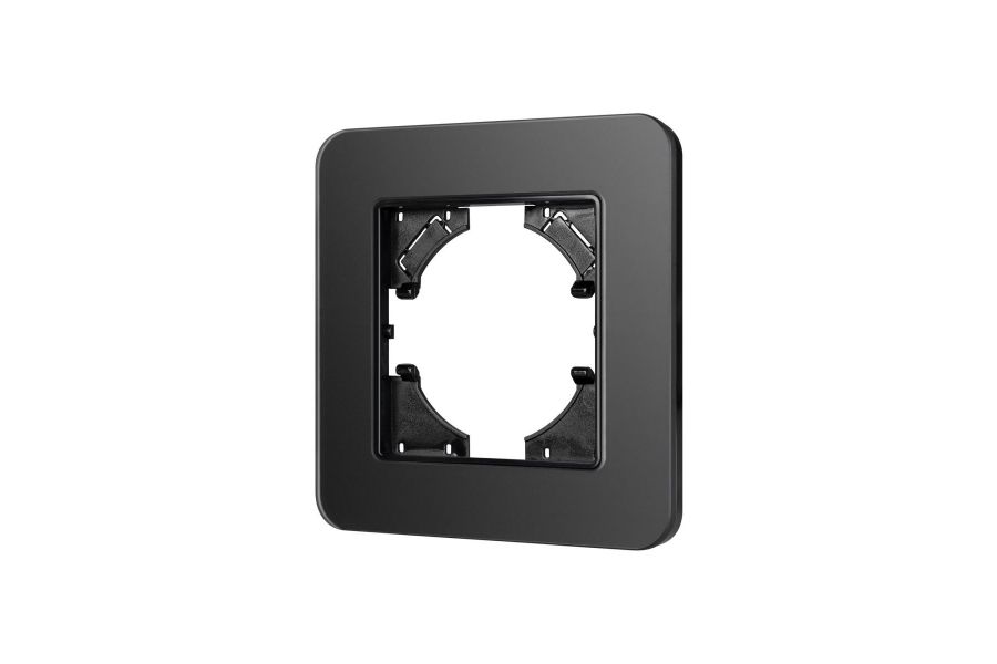 Рамка стеклянная на 1 пост Arlight FRM-OMALI-SFGS-1-BK 049676