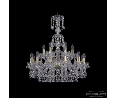 Подвесная люстра Bohemia Ivele Crystal 1409/12+6/240/XL-76 G