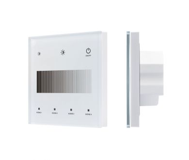 Купить Сенсорная панель Arlight SMART-DALI-301-11-1G-4SC-DIM-IN White (BUS/24V, Touch, 2.4G) 046549 Сенсорная панель Arlight SMART-DALI-301-11-1G-4SC-DIM-IN White (BUS/24V, Touch, 2.4G) 046549