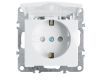 Розетка Stekker Эрна с/з 16A 250V с крышкой защитной шторкой белый PST16-9112-01 39319
