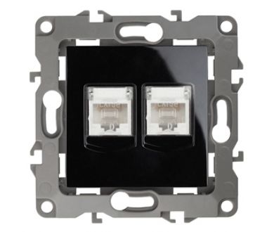Розетка информационная двойная 2XRJ45 Эра 12-3108-06 Б0014734