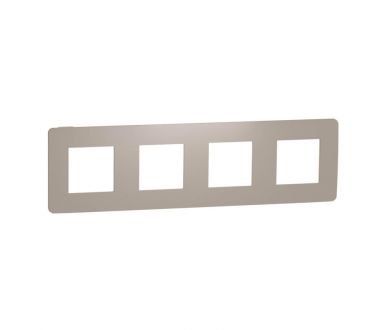 Рамка 4-постовая Schneider Electric Unica New NU280827
