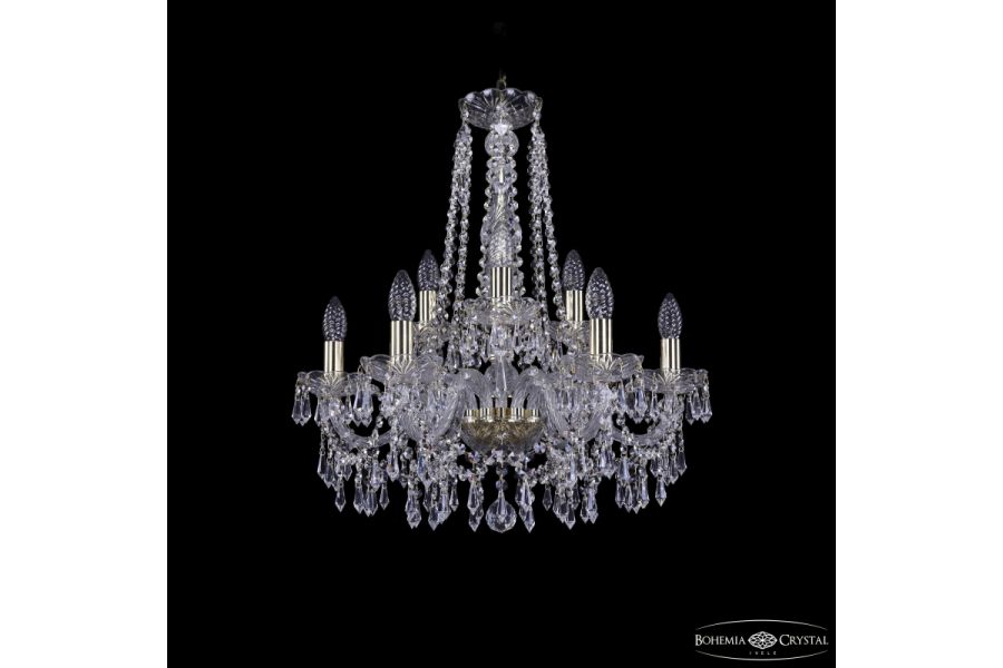 Подвесная люстра Bohemia Ivele Crystal 1403/6+3/195/h-60 G