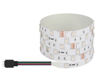 Светодиодная лента Эра 12В 2835 7,2Вт/м RGB 5м IP20 LS5050-7,2-30-12-RGB-IP20-1 year-5m Б0035602