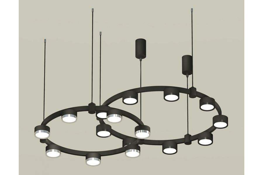 Комплект подвесного светильника Ambrella Light Techno Ring XR92091200 (A9209x2, C9238, C9242, N8113, N8118)
