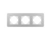 Рамка на 3 поста алюминиевая Arlight FRM-AKIRY-SFAL-3-SR 049740