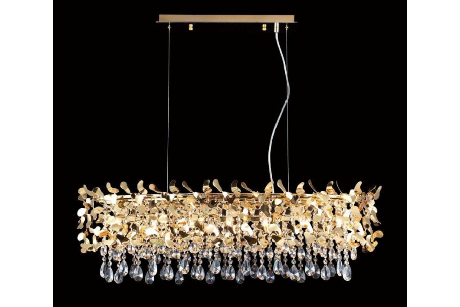 Подвесная люстра Crystal Lux Romeo SP8 Gold L1000
