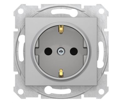 Розетка Schneider Electric Sedna с з/к со шторками 16A 250V SDN3001760