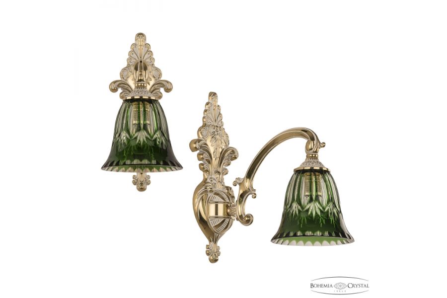 Бра Bohemia Ivele Crystal Verona 7209B14/1/175 GW P2 D Clear-Green/H-1I