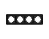 Рамка на 4 поста алюминиевая Arlight FRM-AKIRY-SFAL-4-BK 049744
