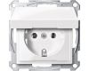 Розетка с крышкой Schneider Electric Merten MTN2311-0319