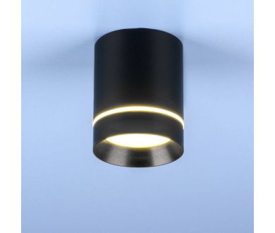 Потолочный светодиодный светильник Elektrostandard DLR021 9W 4200K черный матовый 4690389102929