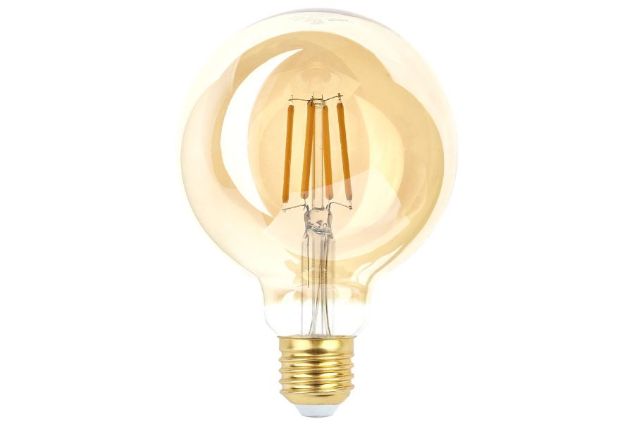Лампа светодиодная Эра E27 7W 2400K F-LED G95-7W-824-E27 gold Б0047662