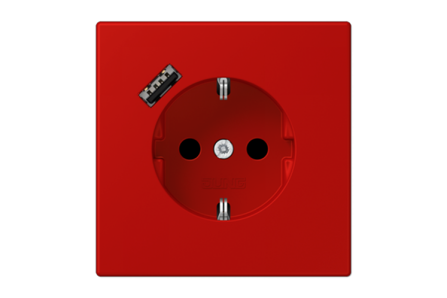 Розетка 2K+З USB Typ A Jung LC1520-18A227