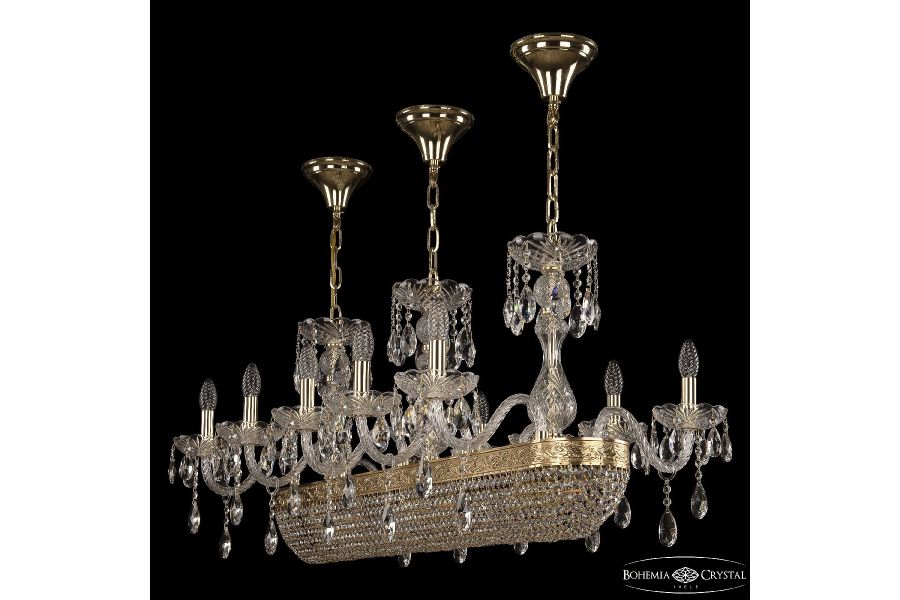 Подвесная люстра Bohemia Ivele Crystal 1452/10/195/1000 G