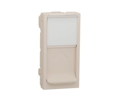 Лицевая панель RJ45 одиночная без коннектора Schneider Electric Unica Modular NU941044