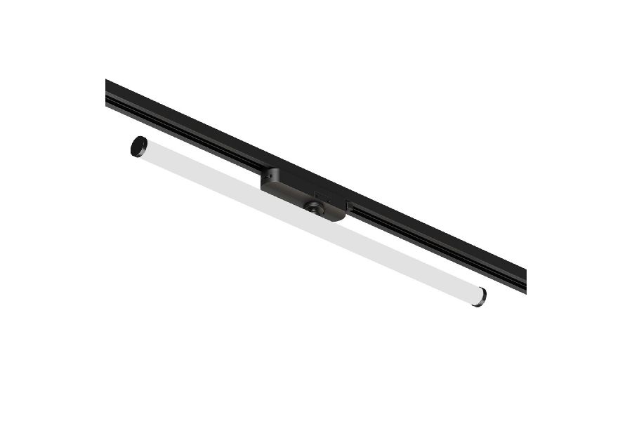 Трековый однофазный светильник Denkirs Strom DK6648-BK