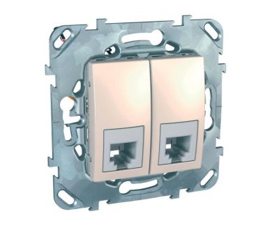 Розетка телефонная 2xRJ11 Schneider Electric Unica MGU5.9090.25ZD