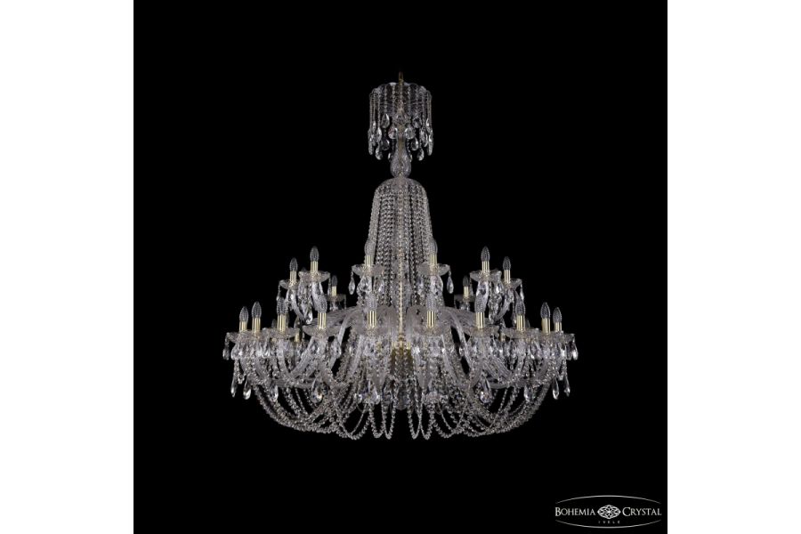 Подвесная люстра Bohemia Ivele Crystal 1402/24+12/530/XL-154 G