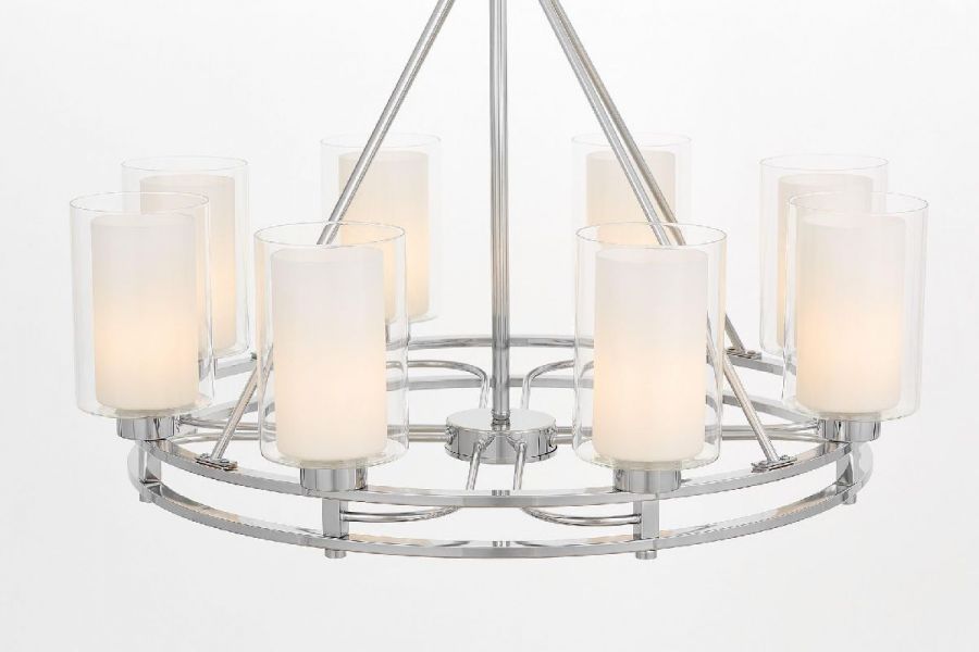 Подвесная люстра Lumina Deco Marietta LDP 8025-8 CHR+WT