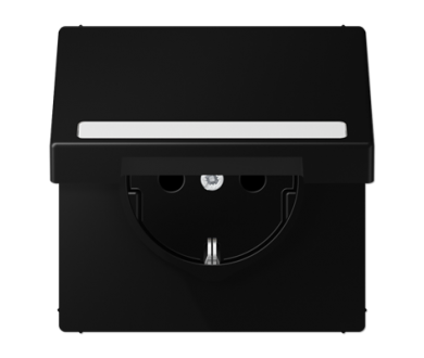 Розетка Schuko с крышкой Jung LS1520BFNAKLSWM