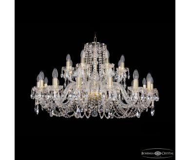 Подвесная люстра Bohemia Ivele Crystal 1402/16+8/360 G