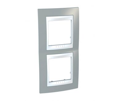 Рамка 2-постовая вертикальная Schneider Electric Unica Хамелеон MGU6.004V.865