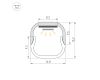 Профиль Arlight LINE-D-1515-2000 SQUARE ANOD (Алюминий) 061083