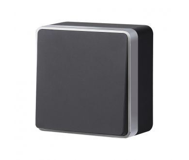 Выключатель одноклавишный проходной Werkel Gallant (черный с серебром) W5012034 4690389164095 a051166