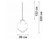Подвесная люстра Vitaluce V5832-8/17+4