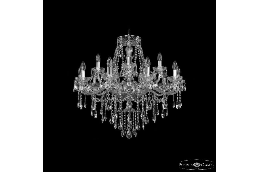 Подвесная люстра Bohemia Ivele Crystal 1415/10+5/300 Ni