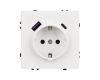 Розетка зк со шторками с USB тип А+С софт-тач белый кварц Arlight SCT-MUAC-SFPL-WH (250V, 16A) 054284(1)