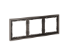 Рамка пластиковая Voltum S70 на 3 пост, (капучино) VLS100314