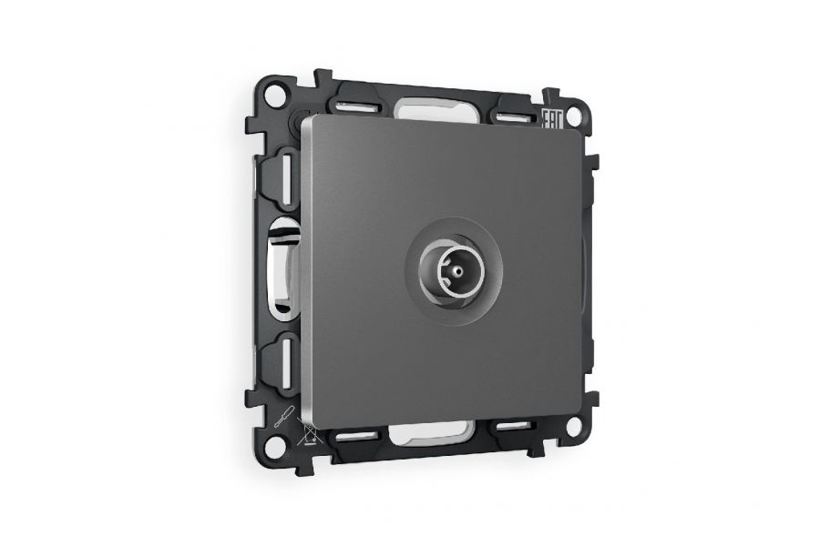 Комплект механизма TV розетки оконечной 50-870 MHz 1dB Ambrella Volt Alfa MA663010