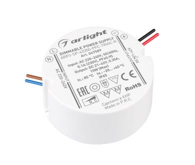 Блок питания Arlight ARPJ-SP-42350-PFC-TRIAC-R (15W, 21-42V, 350mA) 047589