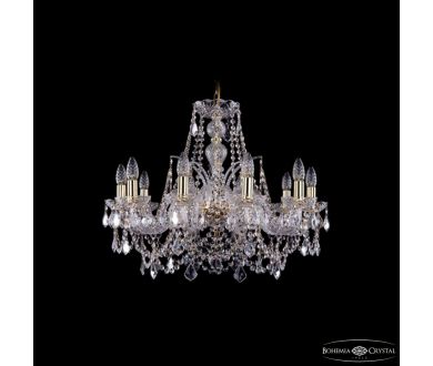 Подвесная люстра Bohemia Ivele Crystal 1411/10/240 G Leafs