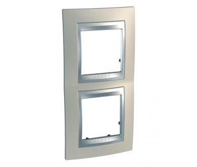 Рамка 2-постовая вертикальная Schneider Electric Unica Top MGU66.004V.095