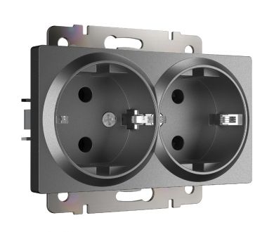 Розетка двойная с заземлением Werkel W1172064 4690389194443 a063107