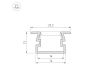 Профиль Arlight PDS-FS-3000 ANOD 040733