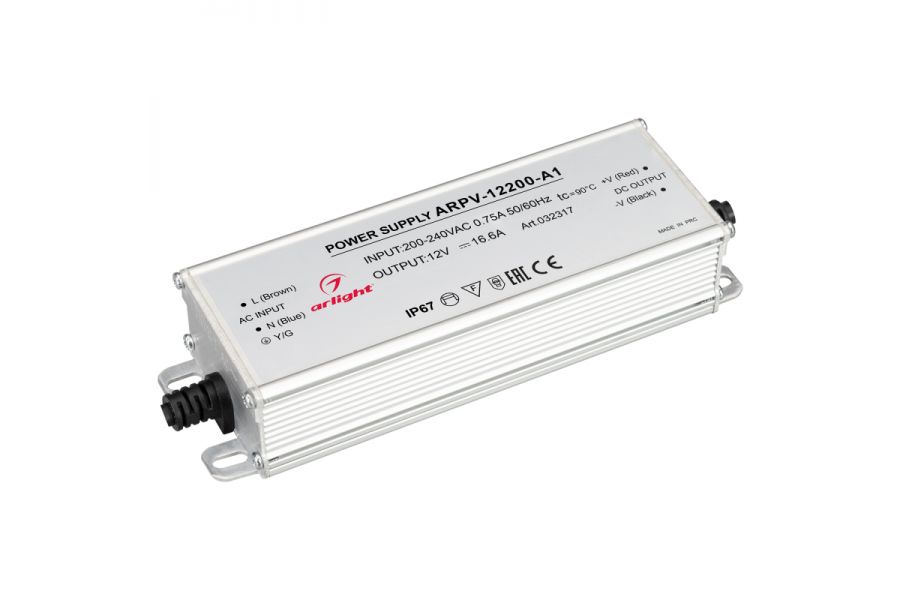 Блок питания Arlight ARPV-12200-A1 (12V, 16.6A, 200W) 032317