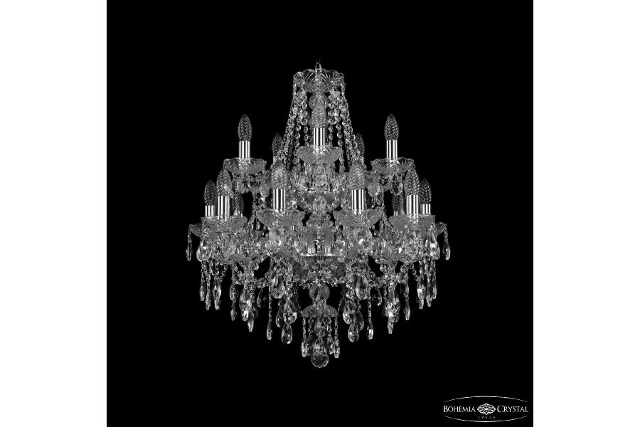 Подвесная люстра Bohemia Ivele Crystal 1415/10+5/200/2d Ni